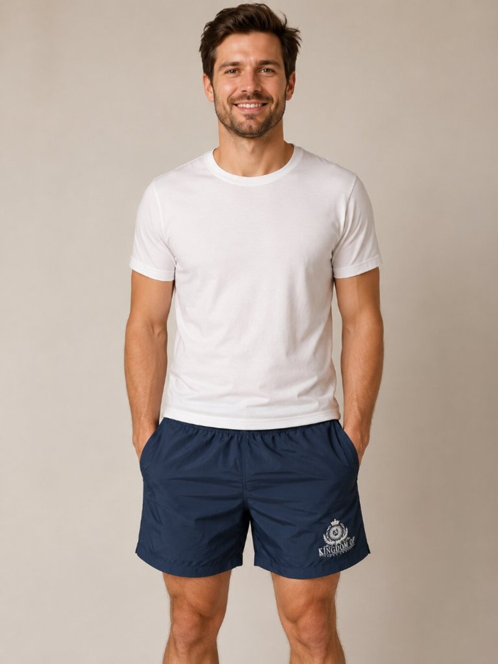 Gear for Sports Kingdom of Saudi Arabia Crest Navy Swim Athletic Shorts Men's XL
